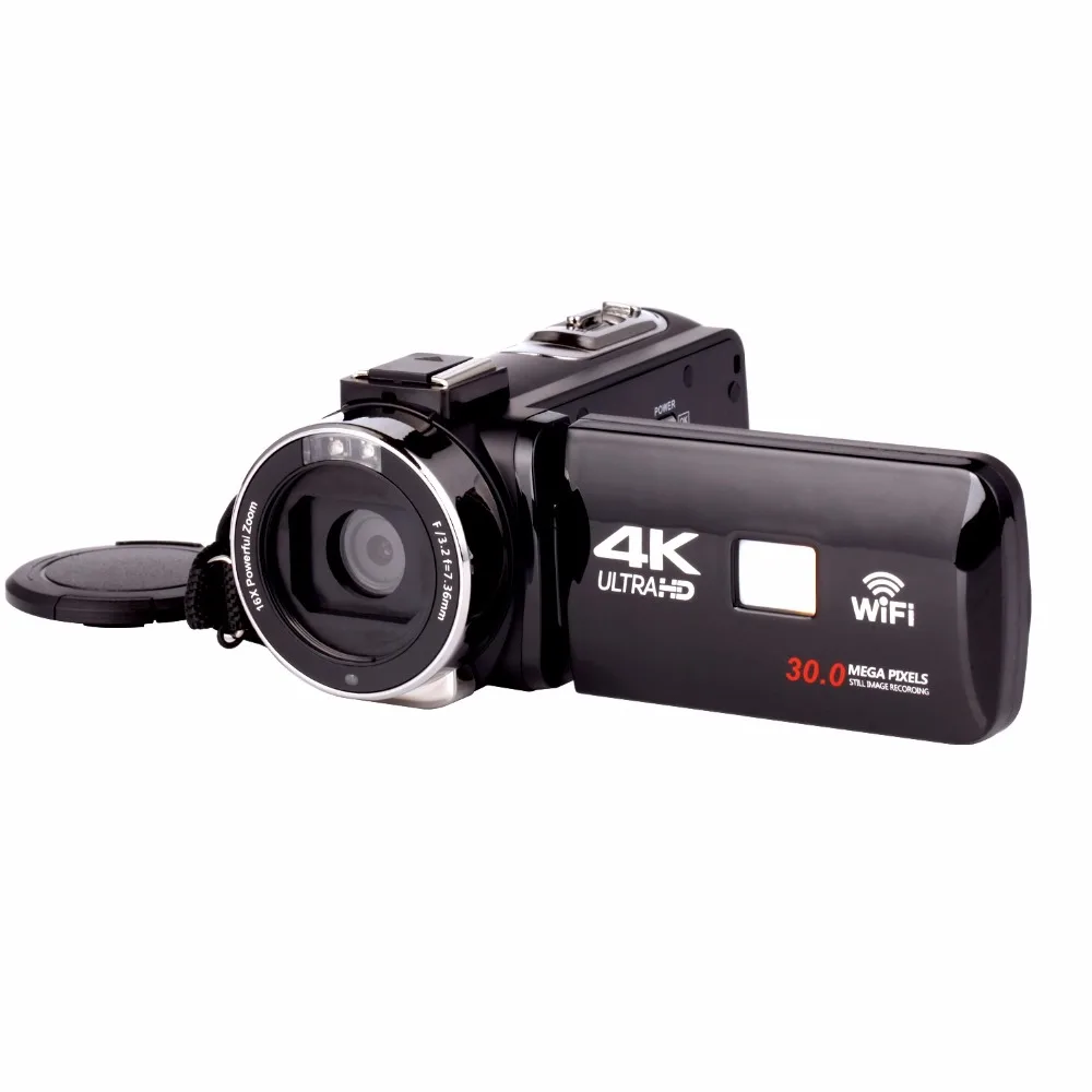 4K цифровая камера ночного видения Цифровая видеокамера Wi-Fi HD камера DV внешний микрофон широкоугольное зеркало видео C