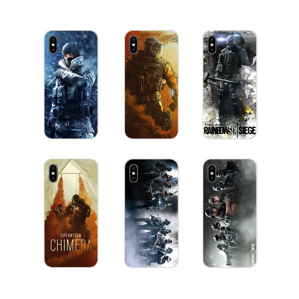 

For Huawei Mate Honor 4C 5C 5X 6X 7 7A 7C 8 9 10 8C 8X 20 Lite Pro Rainbow Six Siege Operation Accessories Phone Cases Covers