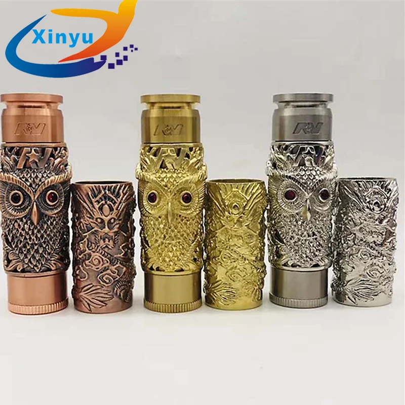 NEWEST AV kustohm MOD vs Dragon shape MOD Mechanical Mod 18650 Battery 24mm mech mod fit 510 thread Vaporizer Atomizers RDA