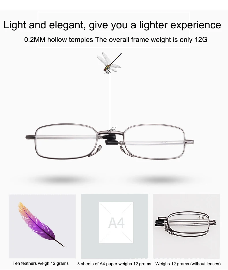 Ceny MEIXI składane okulary do czytania soczewki asferyczne soczewki żywica ze stopu rama okulary fotochromowe kobiety mężczyźni okulary unisex + 0.5 0.75 1.25 1.75 3.5