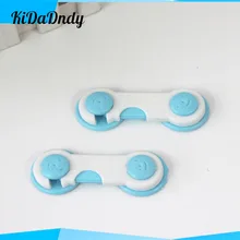 Детский замок холодильника с синим смайликом, замок для шкафа, замок безопасности от давления CMW210