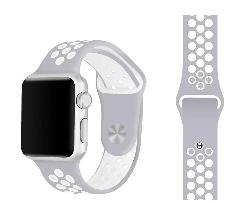 Новейшая модель; для наручных часов iwatch 1/2/3/4, 42 мм, 38 мм, 40 мм 44 мм, ремешок для наручных часов Apple Watch, версии 5 силиконовый спортивный браслет
