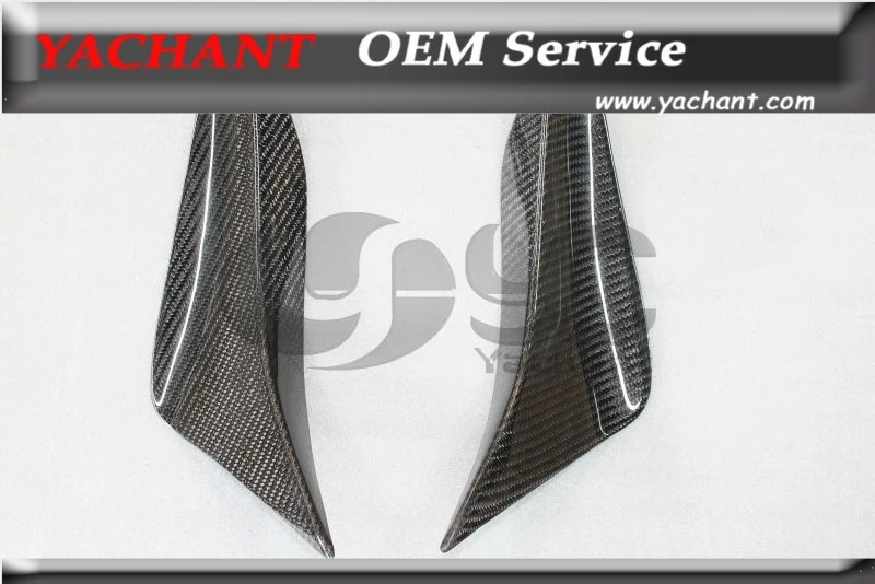 

Carbon Fiber AM Style Front Bumper Canard Only Fit For 2008-2010 Nissan R35 GTR OEM front bumper