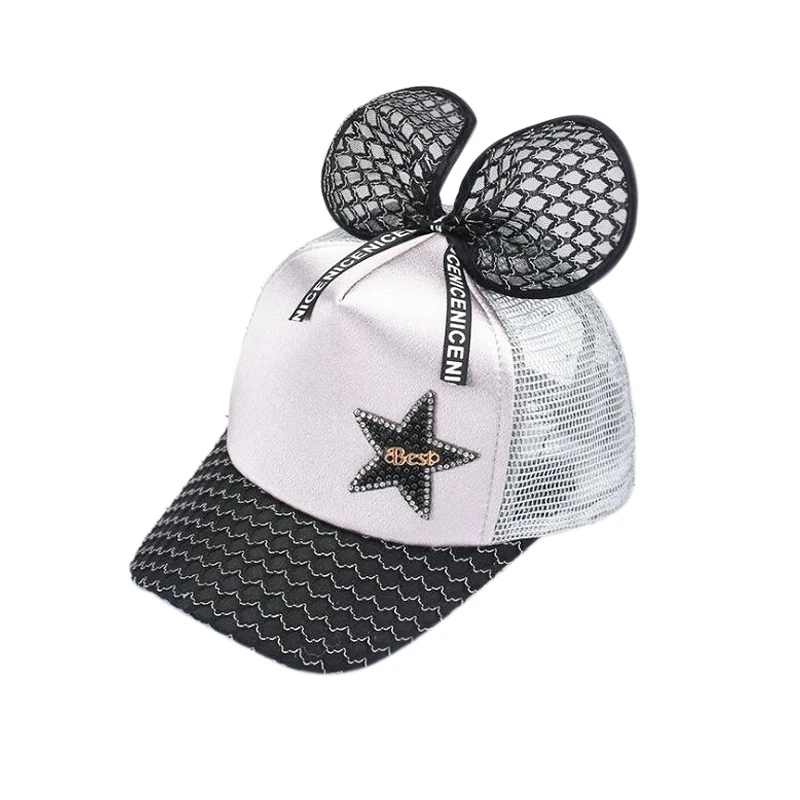 

Summer New Cartoon Butterfly Sequins Children Baseball Caps Blingbling Five-Pointed Star Baseball Cap For Kids Children's Cap