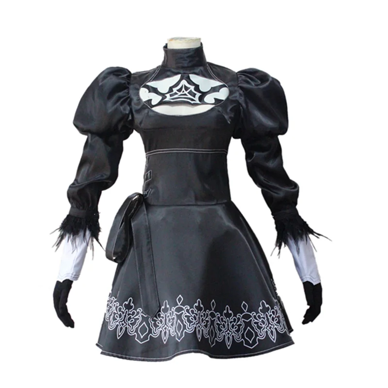 Костюм для косплея из игры ниус: Automata YoRHa 2 Gou B Gata костюм Хэллоуина Женский аниме 2B|