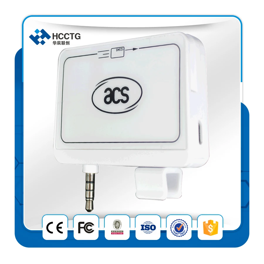 

3.5mm Headphone Jack Mini Magnetic Mobile Card Reader Card Swipe Machine ACR32