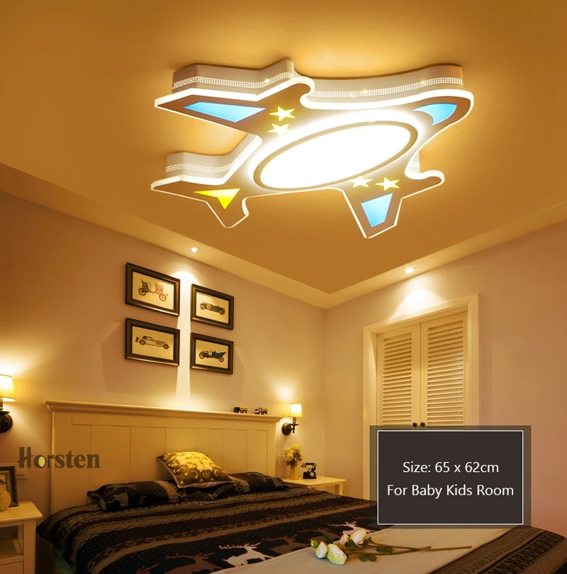 Horsten Modern Acrylic LED Ceiling Lights For Baby Children Kids Room Plane Lampshade Ceiling Lamp For Bedroom Study Room (6)