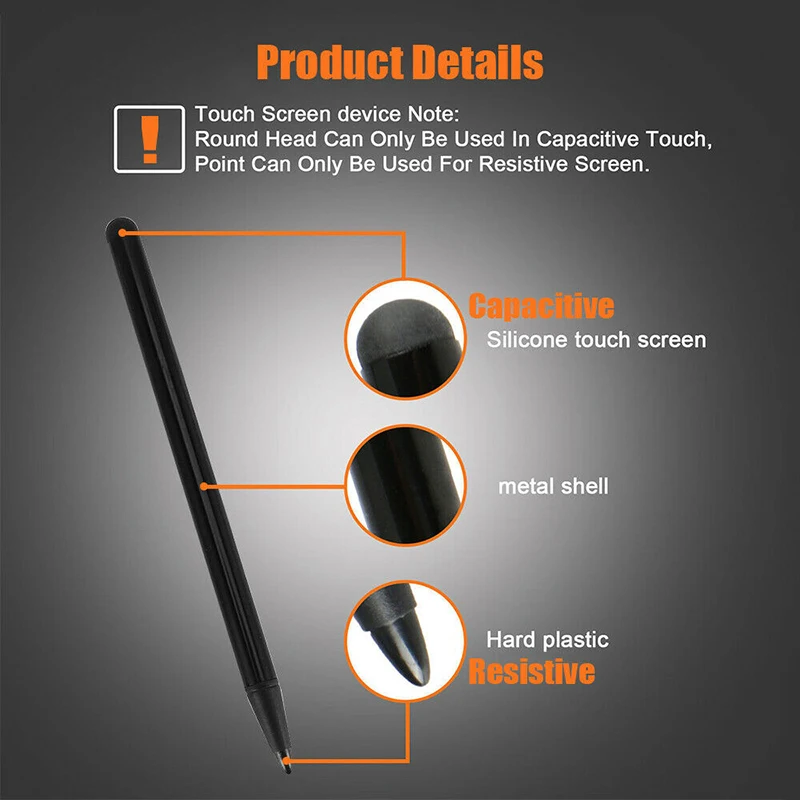 Simple Dual-Use Touch Screen Pen Capacitive Screen Resistive Screen Dual-use Touch Pen Navigation Mobile Phone Universal Stylus