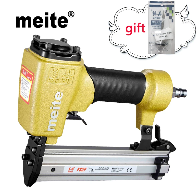 Meite F32F пневматический гвоздик 18GA пистолет для маникюра мощный