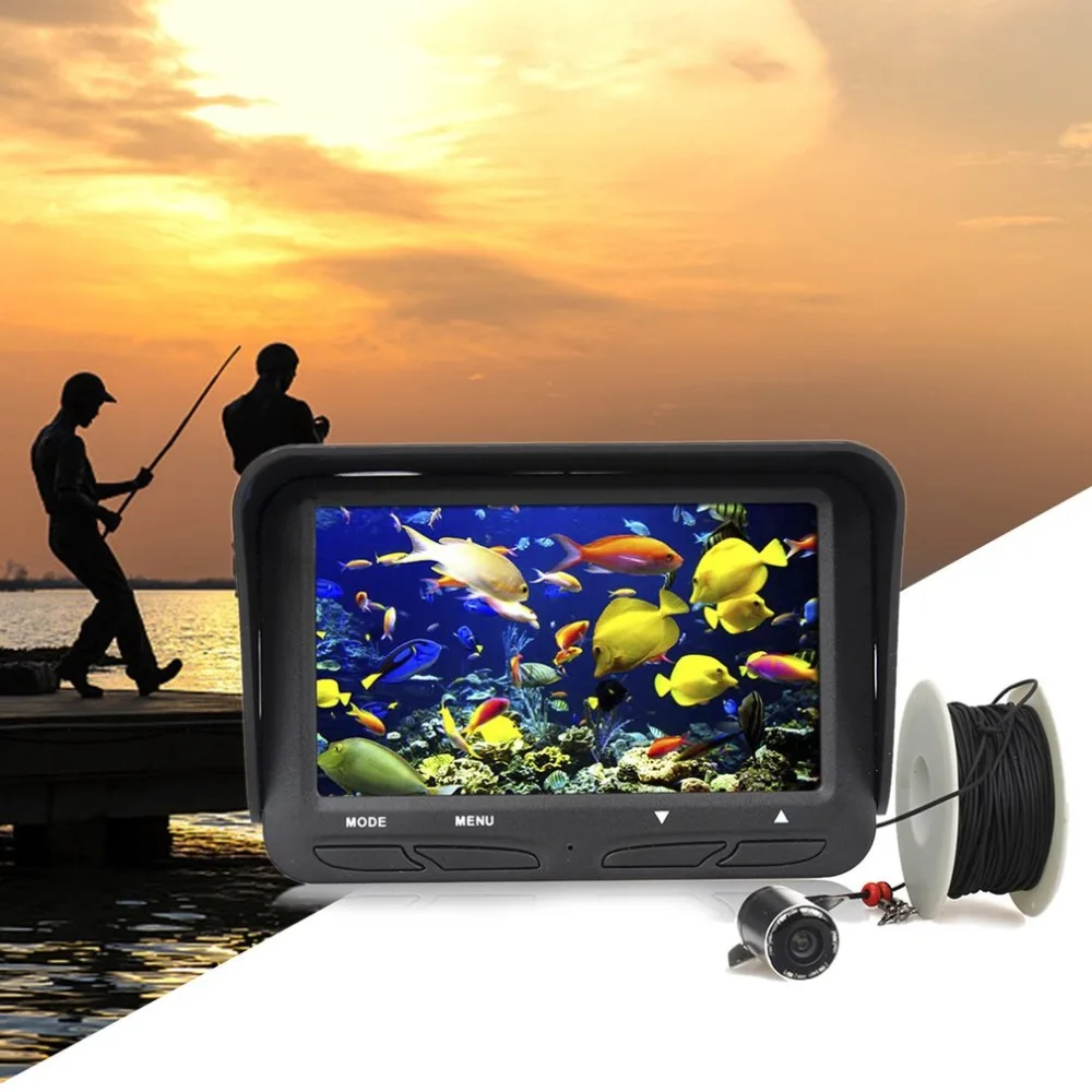 

Hot 4.3" LCD Screen 30m Cable Fish Locator HD Video Camera Fish Finder Detector Waterproof Underwater Camera Night Vision