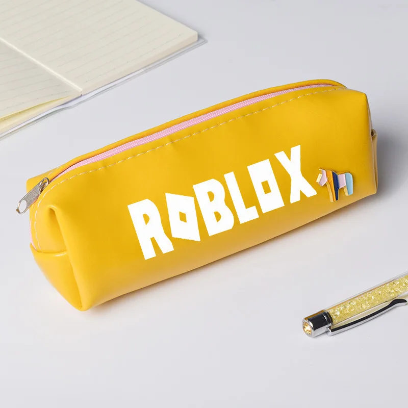 Us 235 Roblox Printed Pencil Bags Kids School Study Stationery Game Roblox Pu Pen Bag Unisex Casual Bag Action Figures Kids Party Gift In Action - 