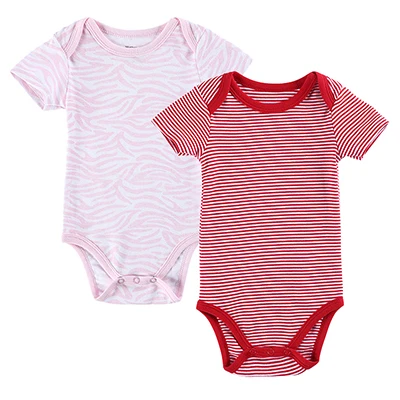 Детские боди из 2 предметов Roupas для новорожденных; хлопковая одежда с короткими рукавами для мальчиков и девочек; комбинезон; летняя одежда для мальчиков - Цвет: 1520607