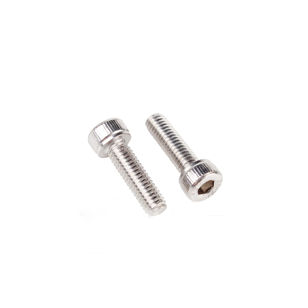 50Pcs M2 Stainless Steel Screws Allen Hex Socket Head Screw Bolt