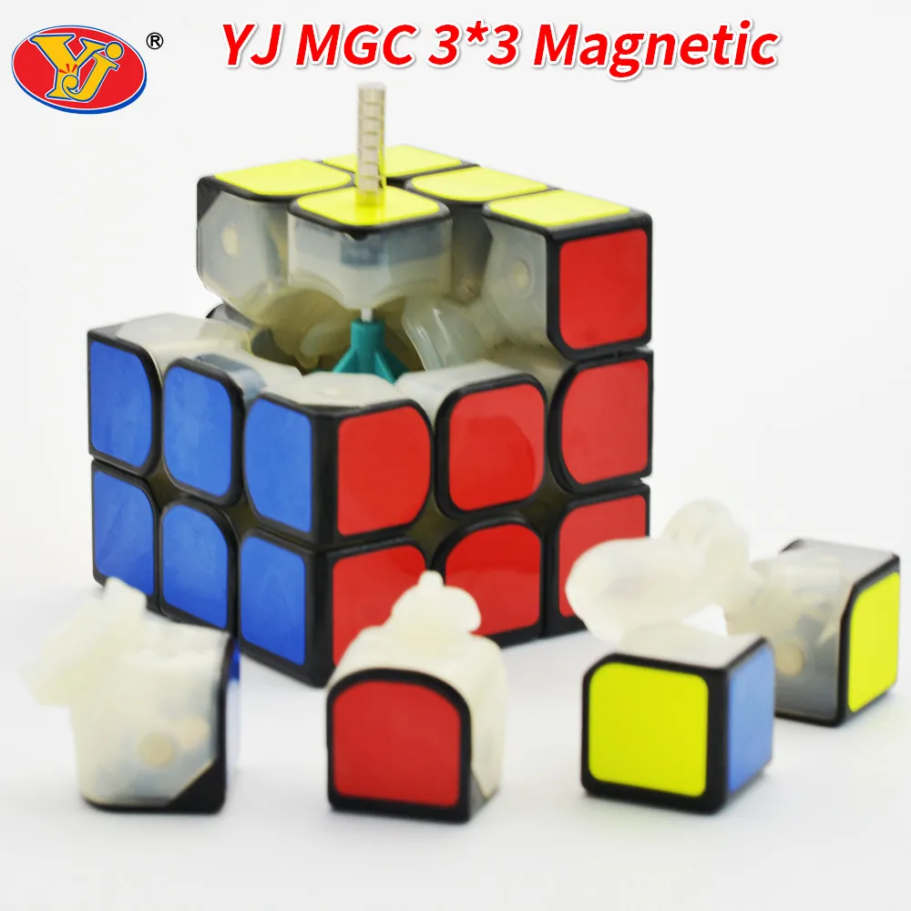 YJ MGC 3x3x3 Магнитный магический куб черный Yongjun MGC скоростной куб для тренировки мозга, игрушки для детей