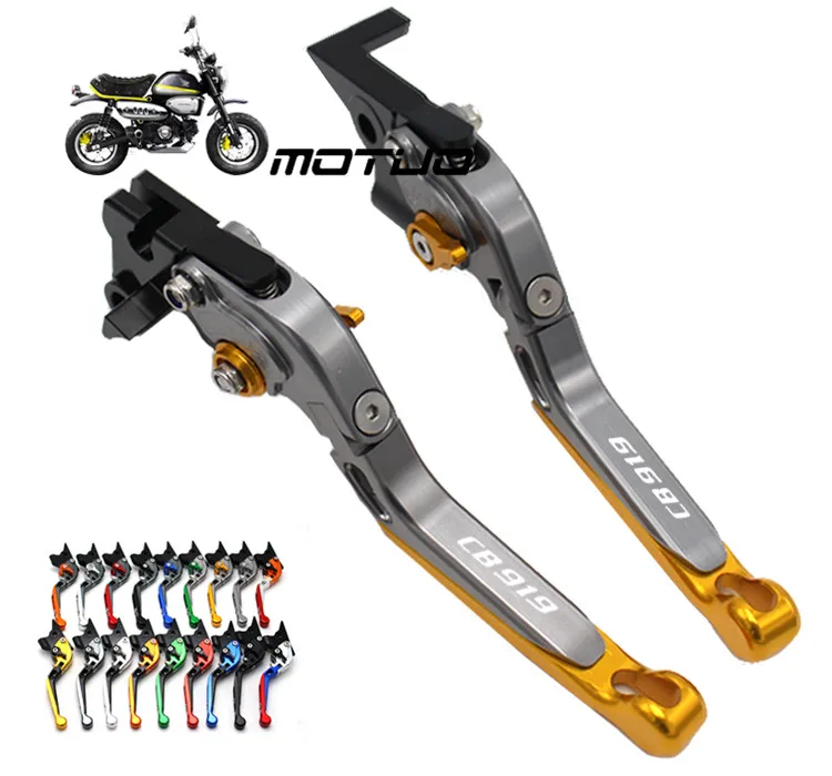 

For HONDA CB919 2002-2007, CBR900RR 1993-1999 Motorcycle Adjustable Folding Extendable Brake Clutch Levers logo REPSOL