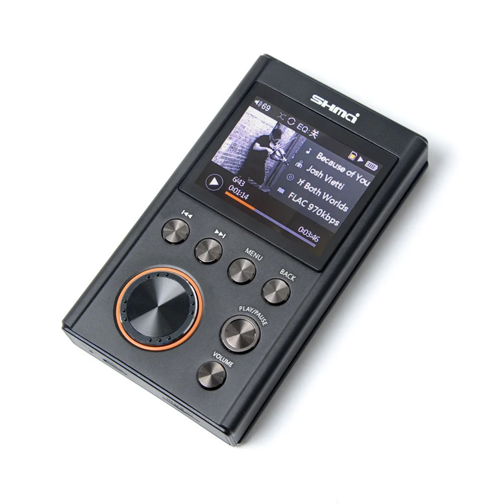 SHMCI C5 HIFI MP3 DSD Professional MP3 HIFI Music Player Support Headphone Amplifier DAC wm8965 DSD256 With OLED As ZiShan DSD