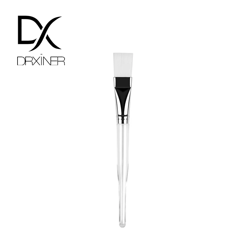 

Drxiner 1Pc Facial Mask Brush Face Treatment Makeup Tool Mud Mask Applicator Brush with Clear Plastic Handle Skin Care