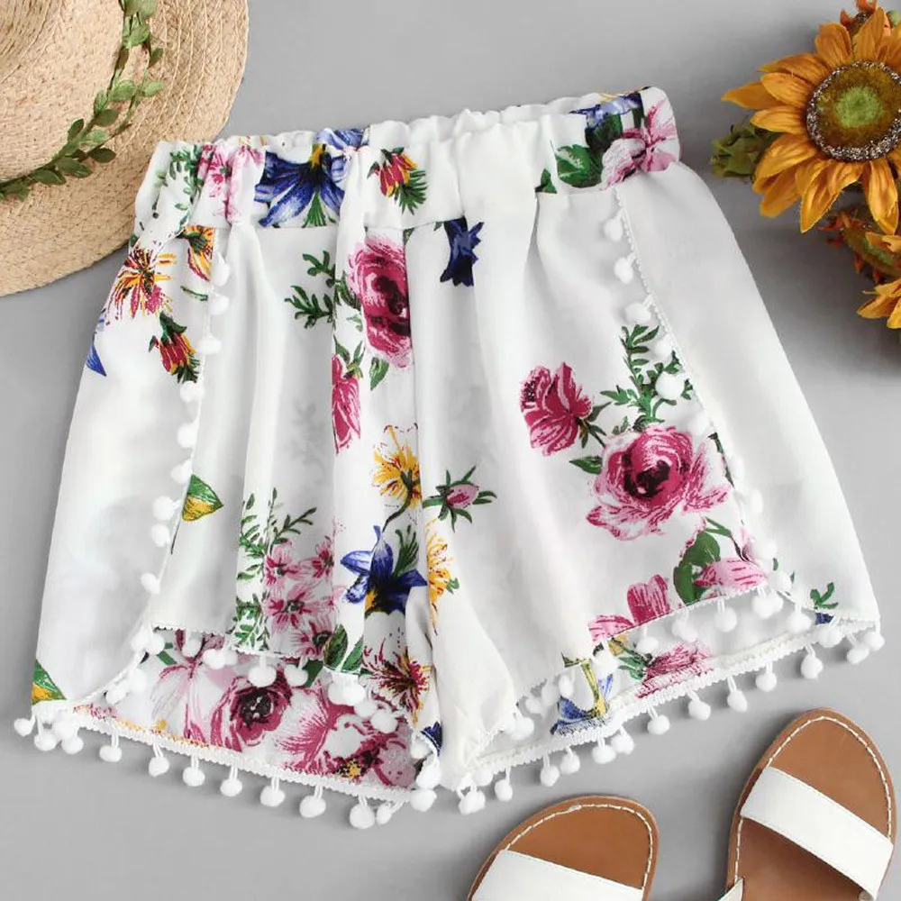 

Fashion Shorts Women's Summer Printing Mid Waist shorts 2019 Streetwear short femme plus size summer women sexy short #605