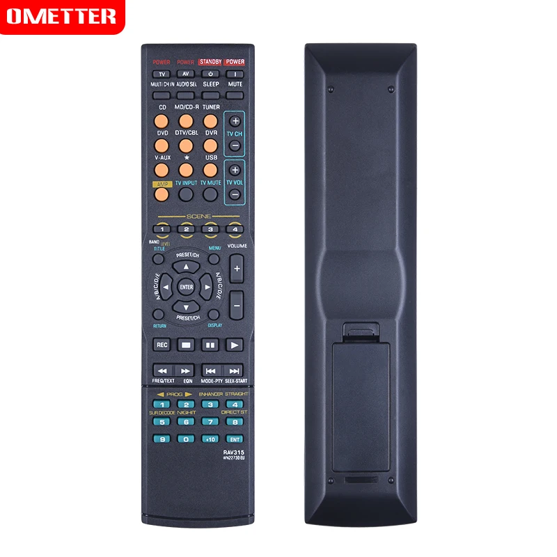 Télécommande De Remplacement RAV28 WJ40970EU Pour Ampli Yamaha - Compatible RX-V361, RX-V365, HTR-6030, Etc.