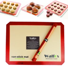 WALFOS marca revestimiento Bandeja de Hornear de Silicona Antiadherente Estera de Hornear Antiadherente Liner Baking Cookies pastelería mat