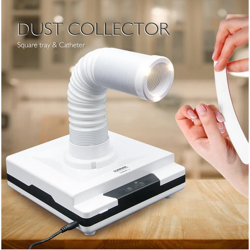 SMART-K1 new lighting vertical dual-use nail cleaner 60W fine filter nail dust machine
