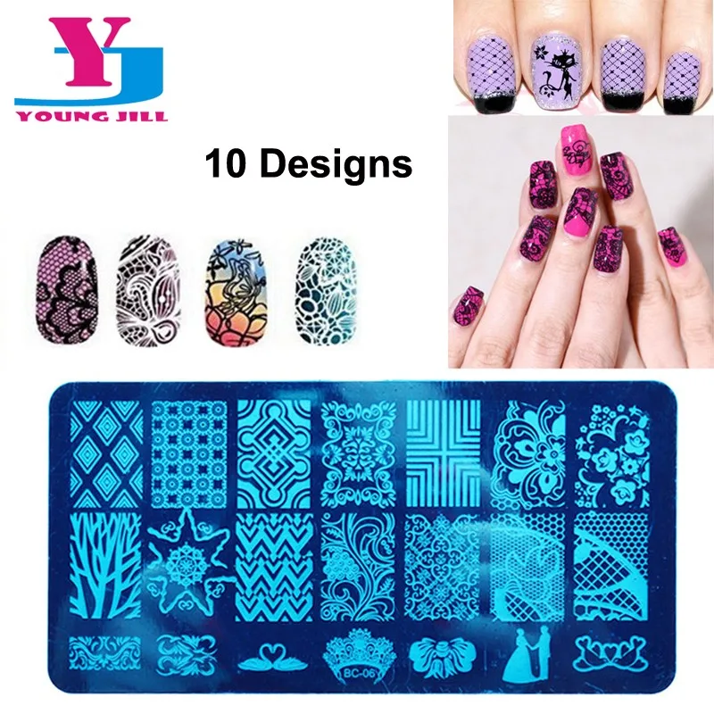 

Nail Art Stamping Plates Nail Seal Manicure Nail Art Tools Templates Nail Stamp Stencils Printing Beauty Stainless Steel Templat