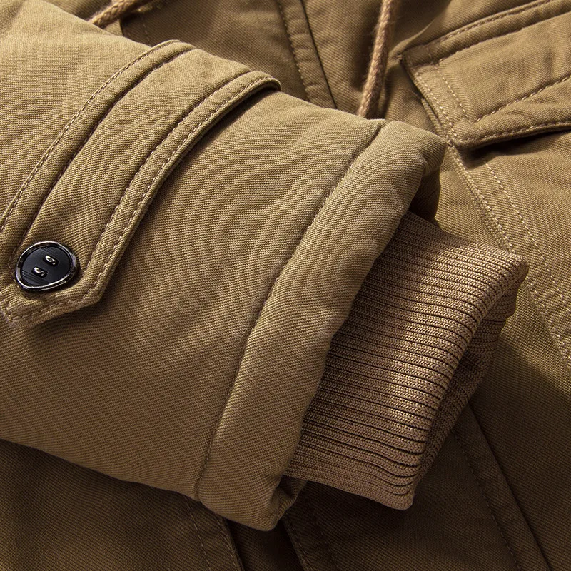 TIEPUS брендовая зимняя куртка мужская плюс бархатная теплая с капюшоном Рабочая ветровка тактическая куртка мужская куртка плюс размер L ~ 3XL
