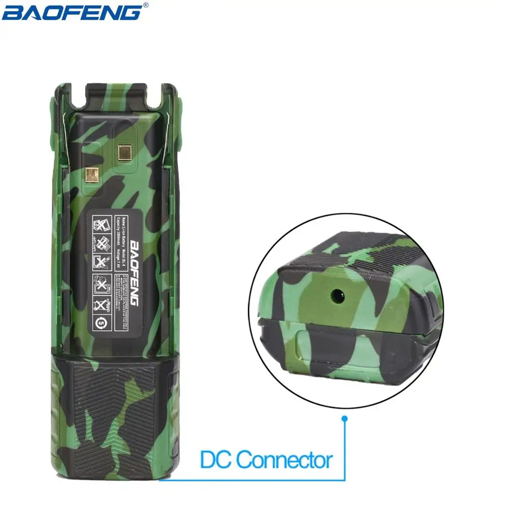 

Camouflage BAOFENG UV-82 BL-8 7.4V 3800mAh Li-ion Battery For Baofeng BF-UV82 UV-82HP Walkie Talkie USB Car Charger
