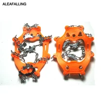 18 зубьев стальной ледяной захват шип для обуви противоскользящие альпинистские зимние Шипы цепи когти Захваты сапоги покрытие IG02