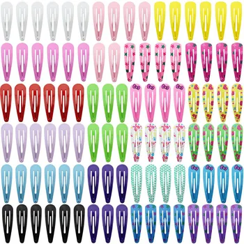 

100pcs 5cm Hair Clips for Hair Clip Pins BB Hairpins Color Metal Barrettesfor Baby Children Women Girls Styling AccessoriesF4.24