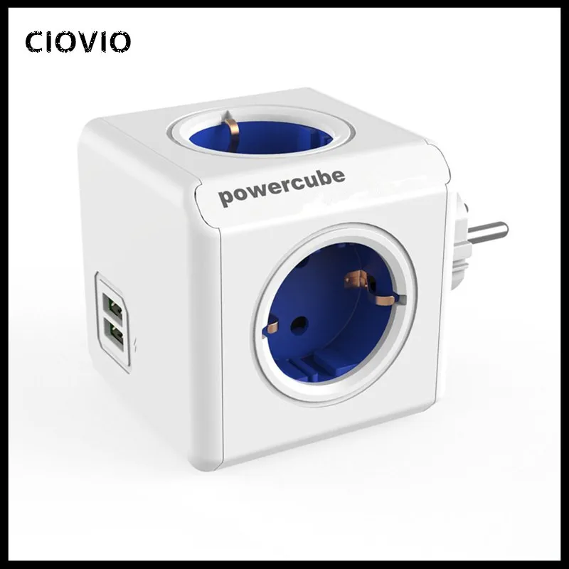 Cena Inteligentny dom Cube gniazdo zasilania ue podłącz gniazdo 4 gniazda 2 Adapter do portów USB listwa zasilająca rozszerzenie Adapter wielu przełączane gniazda