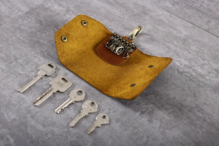 key pouch leather