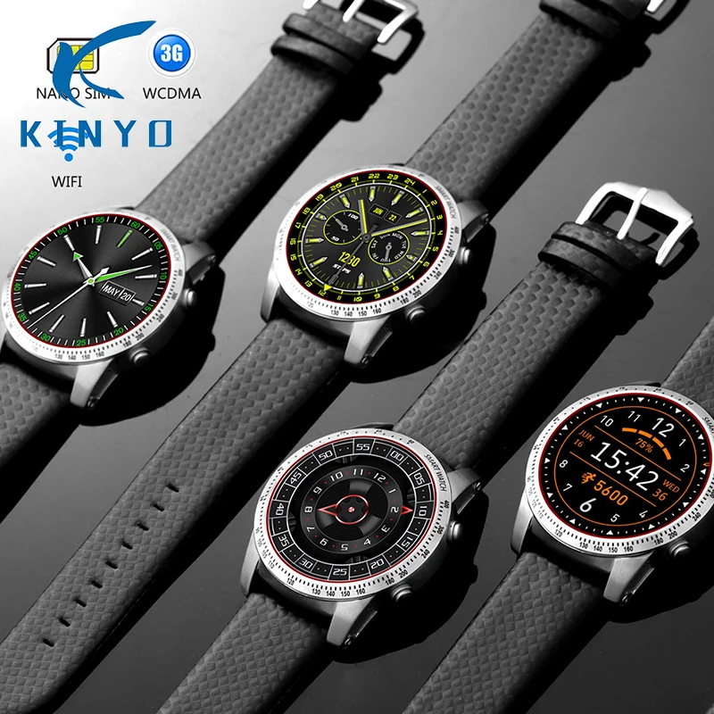 

Smartwatch Phone Android 1.39'' MTK6580 Quad Core Heart Rate Monitoring Pedometer GPS Wifi Smart Watch For Mens pk KW88