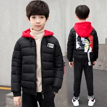 

Winter Boys Coat Children Clothes Long Sleeve Kids Coats For Girls Outerwear Zipper Hooded Jackets For boys Clothes 7 8 12 Years