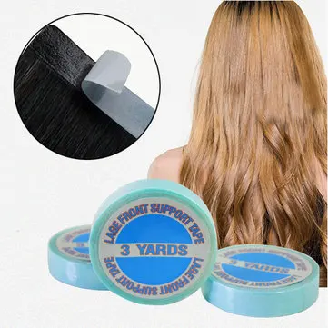 1Roll/3yard Strong Double-sided Adhesive Lace Front USA Blue Color Tape For All Tape Human Hair Extensions Tools