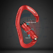 

XINDA Professional Rock Climbing Carabiner 22KN Safety Pear-shape Safety Buckle Hiking Survival Kit Protective Equipment