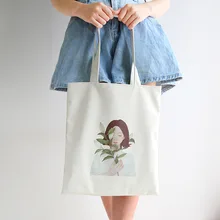 Холщовая Хозяйственная эко многоразовая складная сумка через плечо женская повседневная школьная сумка пляжная сумка для покупок женская сумка