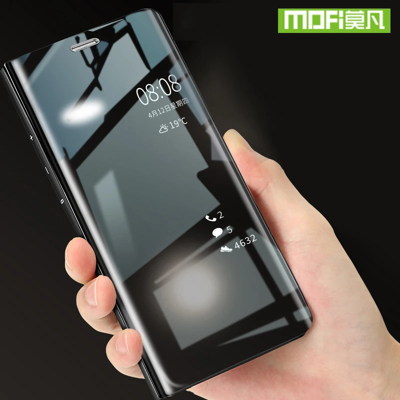 Для Huawei Mate 20 Pro 20X P20 P30 Чехол умный чехол Флип Прозрачный зеркальный вид Mate20 P 30 Mofi 360