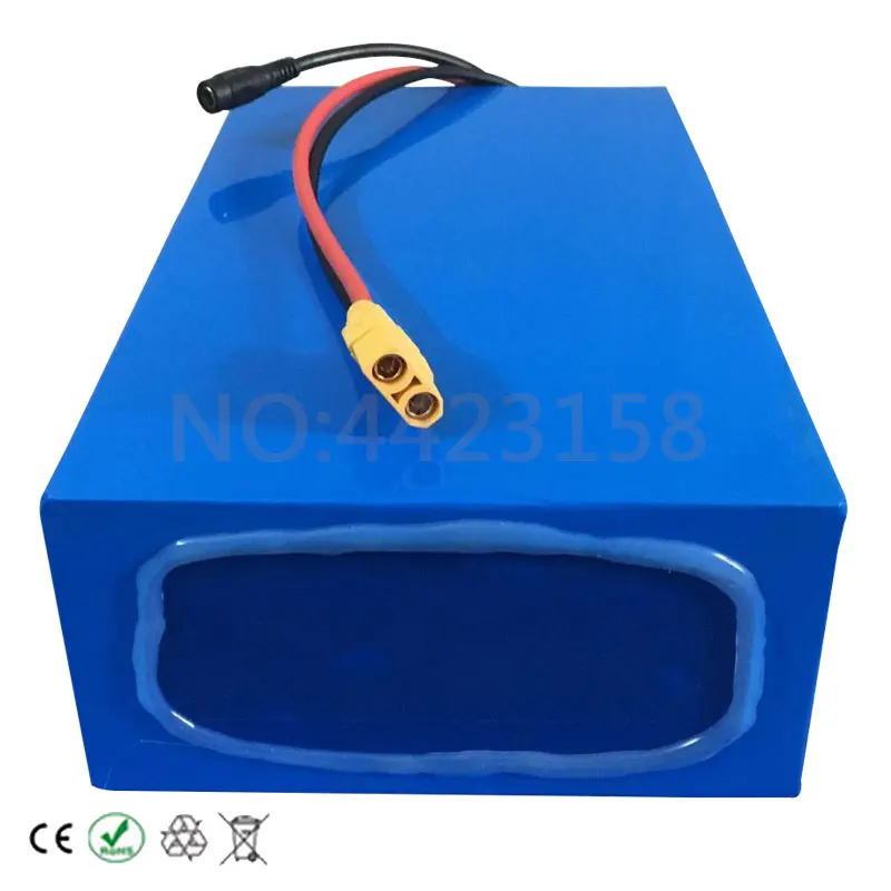 Best 52V 1000W lithium battery 51.8V 30Ah electric bicycle battery 52V 30AH lithium battery use Samsung cell with 58.8V 5A Charger 3