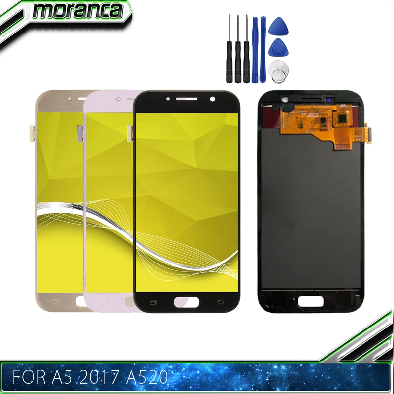 

A520f LCD For Samsung Galaxy A5 2017 LCD A520 SM-A520F LCD Display Digitizer Touch Screen for Samsung A5 2017 Display A520 LCD