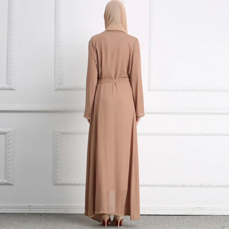 Абаи s для Женский Восточный халат Абаи Дубай Ислам жемчуг мусульманские кимоно кардиган платье хиджаб Восточный халат из марокена