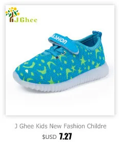 J Ghee Fashion LED Light Stars Kids Shoes For Baby Boy Girl Children's Casual Sneakers Boys Girls Soft Anti-slip Sports Shoes