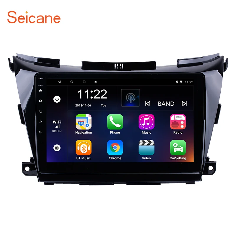 Seicane 10,1 "HD1024*600 Android 7,1/8,1 автомобилей gps навигации радио стерео-плеер для 2015 Nissan Мурано с Quad-core 1 Гб Оперативная память