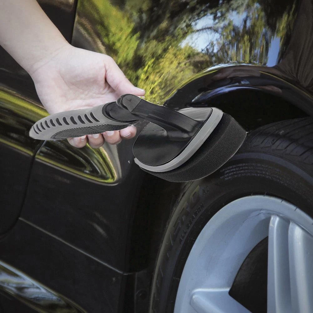 

1PC Removable Sponge Tip Car Tire Brush with Handle Car Care Tool Free Dropship Brand New Hot Selling