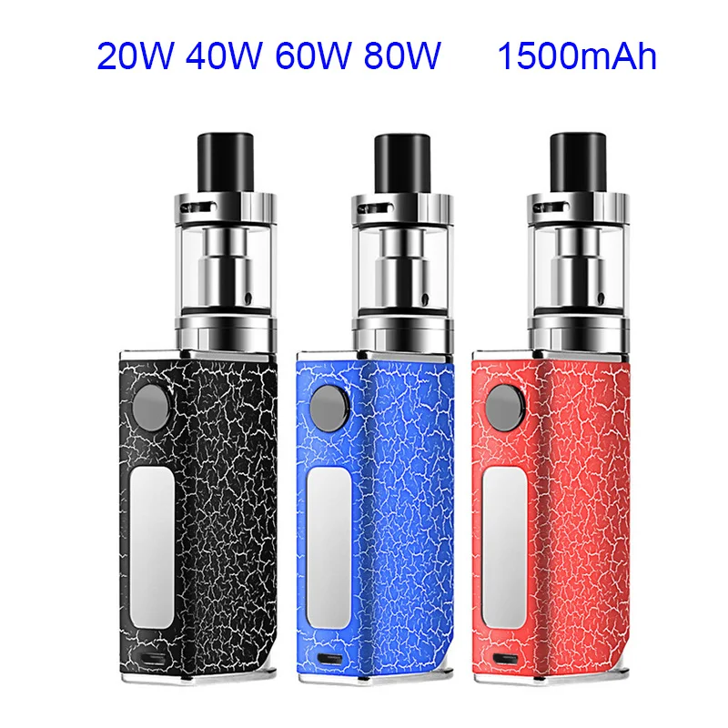 

Vape Kit Electronic Cigarette 80W 0.3ohm Atomizer 500mAh Built-in Battery Vape Box Mod E Cigarette Hookah Vaporizer
