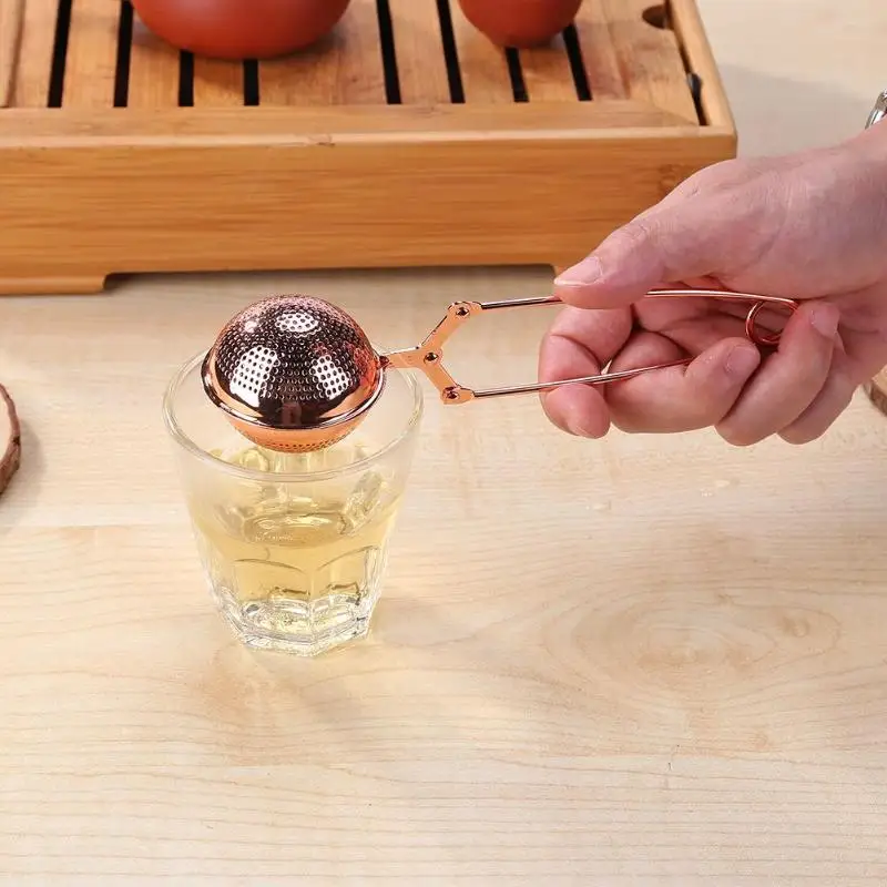 

Reusable Tea Infuser Stainless Steel Sphere Mesh Tea Strainer Coffee Herb Spice Infuser Tea Ball Filter Diffuser with Handle