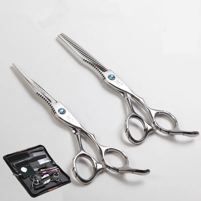 

Scissors Set Hair Cutting and Thinning Scissors /Hairdressing Scissors SUS420J2 Stainless Steel Barber Shears Tijeras Pelo Salon