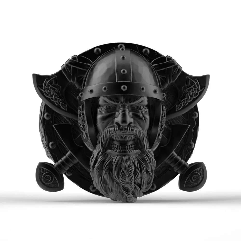 

Stainless steel Fashion Shield Axe Viking Men Ring for Men