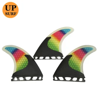 

Surfing Fins Future G5 Quilhas Colorful Fins Honeycomb Fibre Fins SUP Board