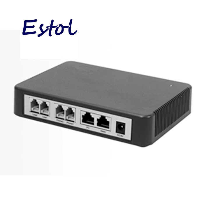Оригинальный шлюз Newrock 4 FXS SIP voip телефонии аналоговый VoIP адаптер эластичный